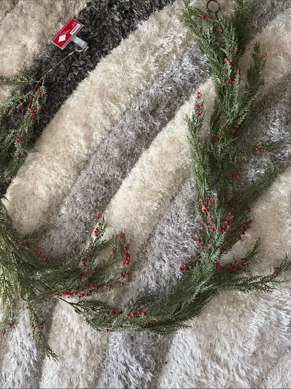 Pine and Red Berry Garland